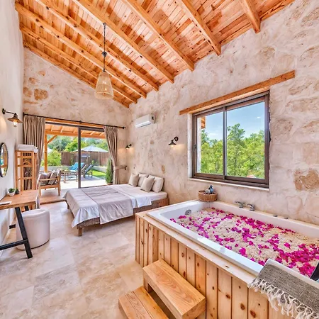 Villa Samas - Doganin Kalbine Kuecuek Bir Kacamak 2 Plus 1 Kas Exterior photo